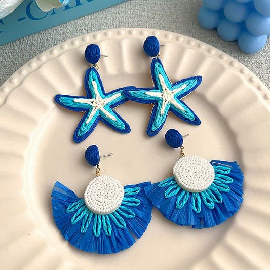 Blue earring