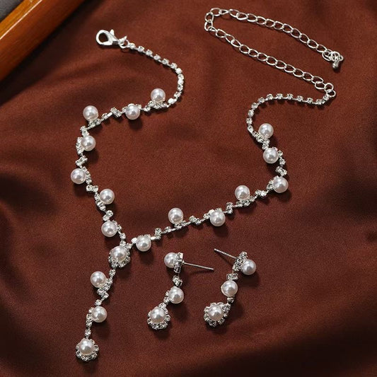 Pearl necklace set