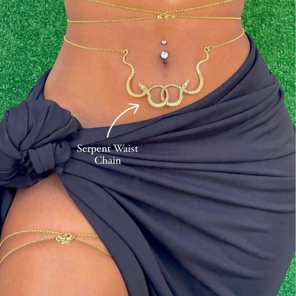 Gold plated waist chain